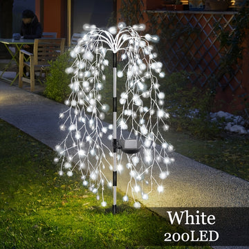 Luces de Fuegos Artificiales con Energía Solar - 1 pieza, 8 Modos, Duraderas, Ideales para Patio, Jardín, Camino, Fiesta, Camping, Picnic, Navidad, Ramadán, Halloween, Decoraciones de Acción de Gracias, Luz Solar para Césped