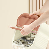 1pc Esenciales de Invierno Cubeta de Baño de Pies de Plástico con Función de Masaje, Tamaño Grande, Alto y Material Grueso, Sin Requerimiento de Electricidad