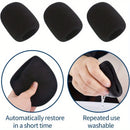 6 piezas de fundas de parabrisas de espuma negra para micrófonos - Duraderas, aislamiento acústico para uso portátil y de estudio, accesorios para micrófonos | Equipo profesional para micrófonos | Fundas de parabrisas de espuma