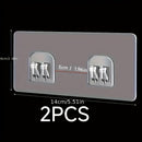 Juego de 2 canastas de almacenamiento sin taladro y ganchos de esquina para baño, dormitorio, clóset, gabinete de cocina, colgadores multiusos de estilo moderno, ganchos utilitarios