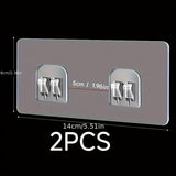 Juego de 2 canastas de almacenamiento sin taladro y ganchos de esquina para baño, dormitorio, clóset, gabinete de cocina, colgadores multiusos de estilo moderno, ganchos utilitarios