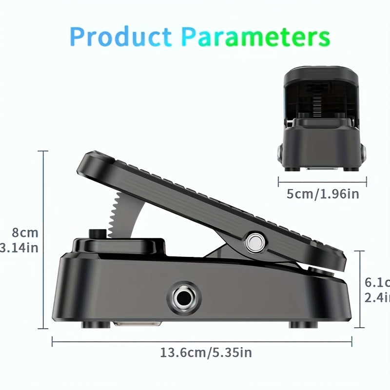 Pedal de volumen/expresión 2 en 1 VP-1 - No requiere energía, diseño silencioso antideslizante, 100.000 usos, control preciso para efectos de guitarra eléctrica, negro, pedal de guitarra, construcción duradera
