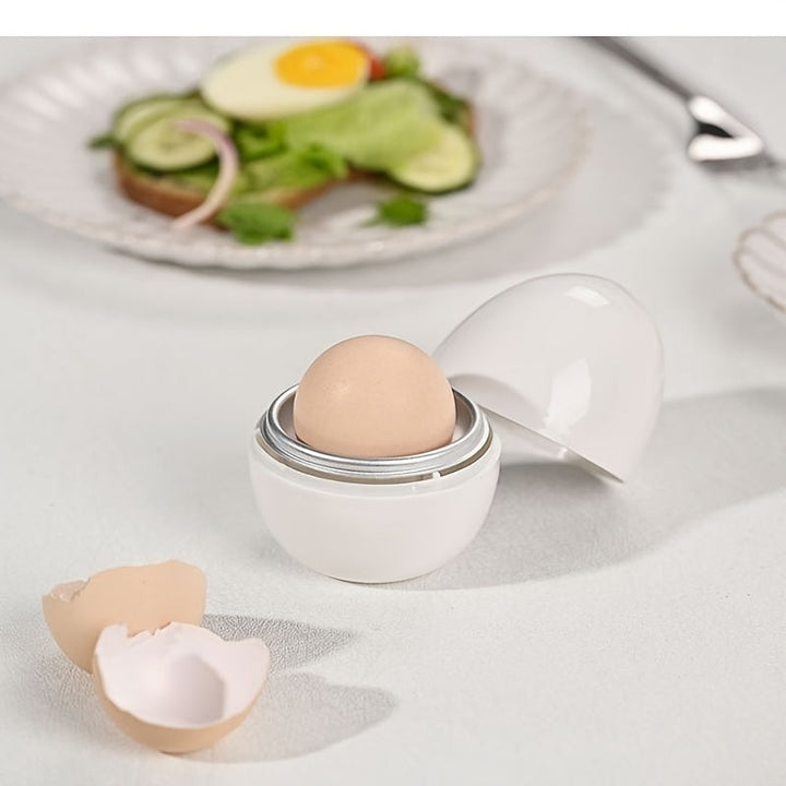 SENBOWE Cocedor de Huevos Rápido para Microondas - Huevos Cocidos Perfectamente en 9 Minutos, Utensilio de Cocina Fácil de Usar
