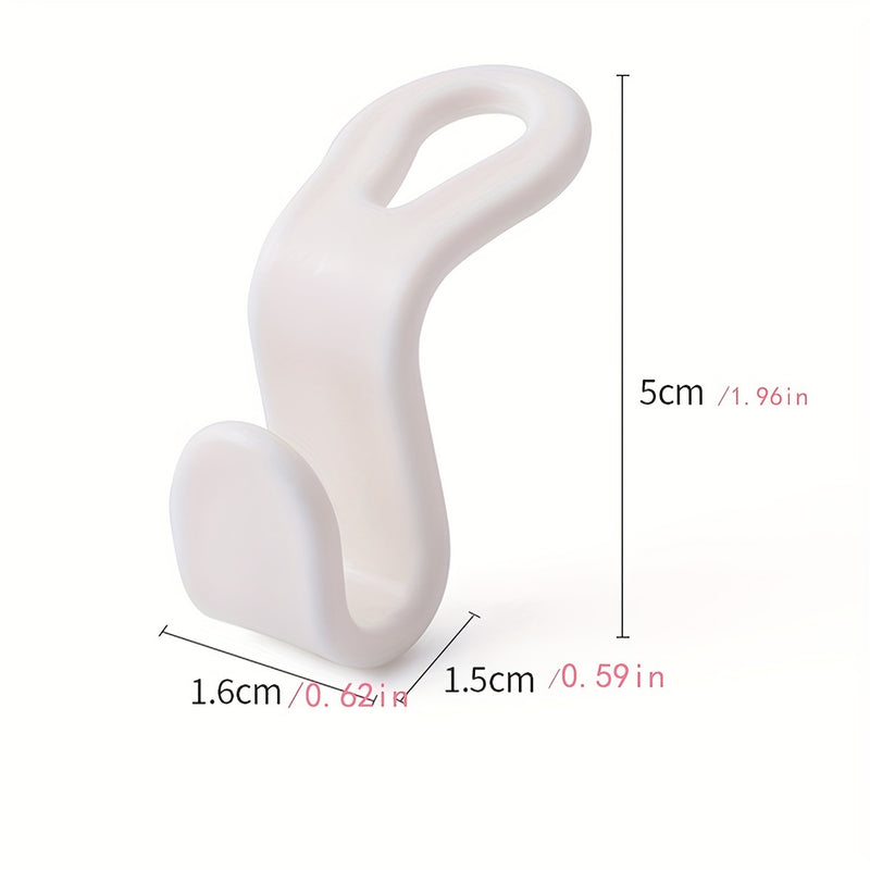 10pcs Ganchos De Ropa Simples, Ganchos De Utilidad Para Montar En La Pared