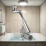 Accesorios para baño, dispensador de jabón facial y para manos con 2 modos (modo burbujas, modo potente) y grifo giratorio de 1440°