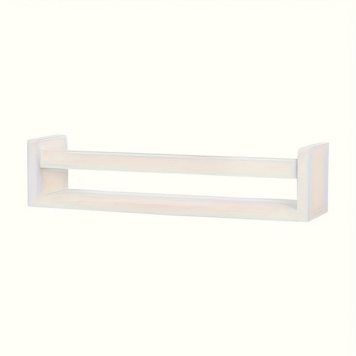Estante de almacenamiento para niños, estante flotante montado en la pared, estante de madera sólida blanco para decoración de dormitorio, utilizado para almacenar libros, juguetes y decoración.