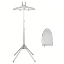 Colgador portátil para planchar con tabla de mano, altura ajustable, ideal para camisas y ropa ligera, juego de rejilla de vapor metálica