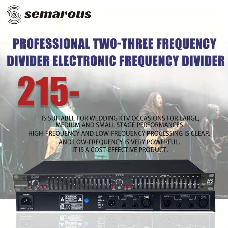 EQ215 Ecualizador De Audio Profesional Ecualizador Gráfico Estéreo