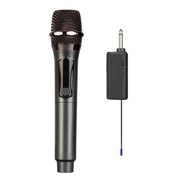 Micrófono Inalámbrico Dinámico de Mano, Micrófono Inalámbrico Recargable, Sistema de Micrófono Dinámico de Mano Bomaite para Karaoke, Fiesta, Iglesia, Reunión, Boda