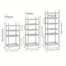 Estantería de Acero Inoxidable para Ollas Multinivel Resistente - Organizador de Cocina Contemporáneo con Diseño Móvil para Ollas, Sartenes y Utensilios - Estante de Pie Ahorrador de Espacio para Hogares Modernos, Almacenamiento de Utensilios | Diseño Co