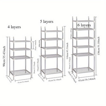 Estantería de Acero Inoxidable para Ollas Multinivel Resistente - Organizador de Cocina Contemporáneo con Diseño Móvil para Ollas, Sartenes y Utensilios - Estante de Pie Ahorrador de Espacio para Hogares Modernos, Almacenamiento de Utensilios | Diseño Co