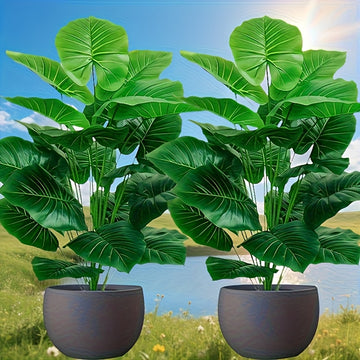 Planta Artificial Grande de 50 Pulgadas/50.0 Pulgadas, Árbol Tropical Perfecto para Decoración Interior y Exterior, Oficina, Jardín de Bodas, Regalo para Casa Nueva, Uso Todo el Año Sin Mantenimiento - Ideal para Fiestas y Celebraciones (Maceta No Inclui