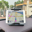 Soporte Universal para Navegación de Teléfono y Tableta en el Coche - Clip de Soporte Multifuncional para Pantallas Horizontales y Verticales - Se Adapta a la Consola Central