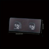 2pcs Soportes Adhesivos para Estante de Pared - Instalación Fácil Sin Taladro, Plástico Transparente Duradero, Accesorios de Almacenamiento Montados en la Pared Estilo Contemporáneo para Organización del Hogar y Oficina, Diseño Moderno de Ganchos Utilita