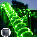 Luces solares LED para jardín, tira de luces solares para exteriores, decoración de fiestas, bodas, Navidad, Halloween, 8 modos de luz con sensor inteligente
