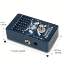 Pedal de Guitarra AHAJII Caline CP-71 EQ 6 Bandas - True Bypass, Diseño Gráfico Azul en Aleación de Aluminio con Cabeza de Toro, 9V DC Centro Negativo, 6 Bandas de Frecuencia Ajustables (100Hz-3.2kHz), Efectos para Guitarra Eléctrica, Pedal Multi-Efectos
