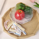 300-Pack de envoltura de alimentos transparente y elástica, película de plástico multiusos para cocina con cuchilla dentada, cubiertas de plato sin olor para el hogar, restaurante, picnic - a prueba de polvo, se adapta a todos los tamaños de plato, sin r