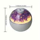 Humidificador USB con flores eternas - Purificador de aire silencioso de 220 ml con aromaterapia para hogar, oficina y escuela, sin batería, alimentado por USB