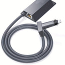 Adaptador Ethernet Starlink V2, material PVC, sin carga, 1 terminal, no requiere ensamblaje, conexión de red rápida y estable de Gigabit para Starlink Gen 2