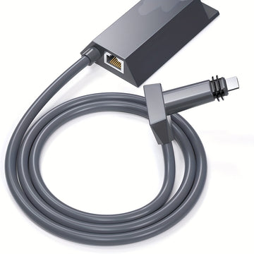 Adaptador Ethernet Starlink V2, material PVC, sin carga, 1 terminal, no requiere ensamblaje, conexión de red rápida y estable de Gigabit para Starlink Gen 2