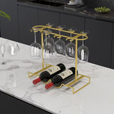 Estante de vino tinto de lujo de alta gama para el hogar Estante de vino de pie alto de vidrio invertido para colgar Armario de almacenamiento de vino