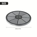 Cabezal de ducha de lluvia redondo de 10 pulgadas, alta presión de cascada con panel desmontable, fácil de limpiar, resistente a la cal, ideal para baja presión del agua, accesorio de baño de plástico con soporte colgante