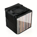 Estuche de viaje para discos de vinilo con caja transparente de TPU, apto para 50 discos y álbumes LP de 12 pulgadas, ideal para colección, viajes, conciertos, funda protectora con ventana transparente