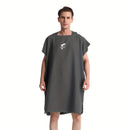 Esenciales de Playa | Poncho de Surf de Microfibra Mutao - Secado Rápido, Súper Absorbente, Toalla Suave con Diseño de Tiburón para Playa, Natación, Buceo - Lavable a Máquina, Rectangular, Morado, Accesorios de Playa