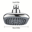 Cabezal de ducha cuadrado con efecto lluvia - Cabezal de plástico duradero con múltiples ajustes de rociado, diseño moderno para una experiencia relajante en el baño