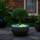 Piedras luminosas vibrantes, 1200 piezas, para decorar jardines, espacios y aceras, con arte metálico para jardín