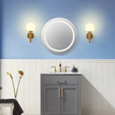 Lámpara de pared de metal moderna, adecuada para sala de estar, dormitorio, baño, pasillo, decoración de cabecera, control de interruptor, base de bombilla G9, excluyendo bombilla esférica.