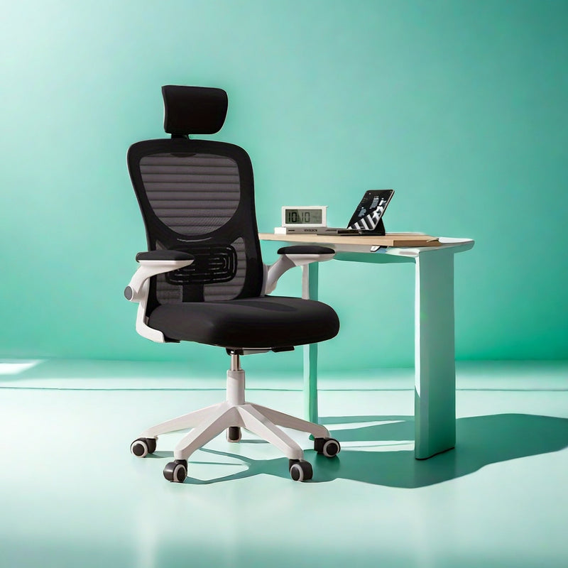 13 Escenas Silla de Oficina Ergonómica con Estructura Ajustable, 11 Regalos Festivos, Inclinación Manual, Superficie Fácil de Limpiar, 3 Colores Disponibles, Giro y Altura Ajustable, Ruedas Incluidas – Hasta 12 Meses