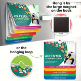 Air Fryer Cheat Sheet Magnets Cooking Guide Booklet - Air Fryer Magnetic Cheat Sheet Set Cooking Times Chart - Libros De Cocina Instant Air Fryer Accesorios Horno Olla De Cocción Guía De Temperatura Conversión De Cocina