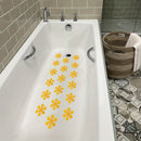 10 Pegatinas Amarillas Antideslizantes Para Bañera Con Forma De Copo De Nieve, Pegatinas Creativas Antideslizantes Para Ducha, Tira Antideslizante Para Baño, Tiras Adhesivas De Seguridad Para Bañera, Accesorios De Baño