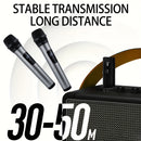 Micrófono inalámbrico Heikuding de 2.4GHz con base ajustable de 105°, montaje con clip y soporte de almacenamiento - Alimentado por USB/batería, diseño compacto para presentaciones en vivo y podcasting (negro/gris), equipo para podcasting, diseño elegant