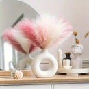 20pcs Hierba de Pampas Falsa - Caña Artificial Esponjosa para Decoración Boho en el Hogar, Bodas y Compromisos - Adorno Versátil para Mesas, Sin Contenedor Incluido