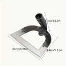Azada Pesada de Acero al Manganeso - Herramienta Profesional para Jardinería con Borde Afilado, Mango Ergonómico de Madera y Diseño Duradero para Deshierbe Eficiente y Suelto del Suelo (Palo No Incluido), Equipo Agrícola y Doméstico