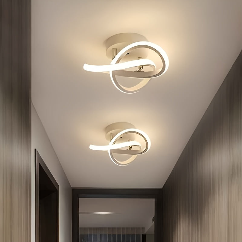 Lámpara de techo para balcón de entrada simple, lámpara de pasillo, lámpara de corredor, lámpara de vestíbulo acrílica con LED