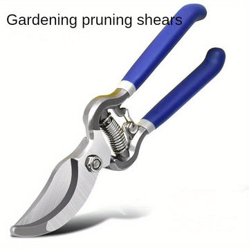 Tijeras de poda de acero de alta carbonatación | Tijeras de jardinería de cortejo de precisión para árboles frutales en macetas y plantas, tijeras antideslizantes y fáciles de usar