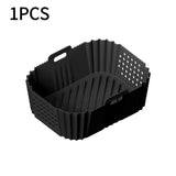 1/2pcs Revestimientos de Silicona para Freidora de Aire Ninja SL401 SL400 Doble Apilamiento XL 2-Cestas Reutilizables de Silicona para Freidora de Aire Antiadherente Bandeja de Horneado para Horno