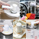 Juego de 8 Cepillos Eléctricos para Limpieza – 5 Modos, Fregador Giratorio con 5 Cabezales Reemplazables, Limpiador Inalámbrico Manual para Baño, Cocina, Azulejos y Más, Regalo de Navidad