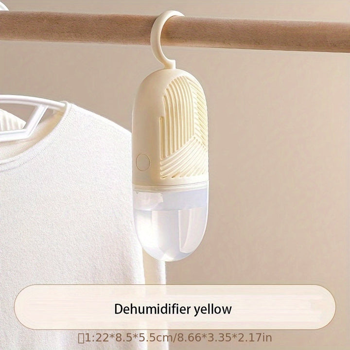 Agente de Secado Colgante para Armario de Habitación, Caja Deshumidificadora para el Hogar, Bolsa de Absorción de Humedad Reciclable para Dormitorios, Artefacto Anti-moho y Anti-humedad, Alternativa al Secador de Ropa | Deshumidificador Cilíndrico | Cons