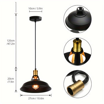 Conjunto de 3/6 piezas de base de lámpara industrial E26 E27 modelo hueco, adecuado para garaje, oficina, incluye destornillador y cinta aislante