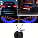 2 luces LED decorativas para auto con diseño de ojo de diablo, recargables por USB, luces de ambiente para ventanas con múltiples modos, accesorio interior para autos, moderno y elegante