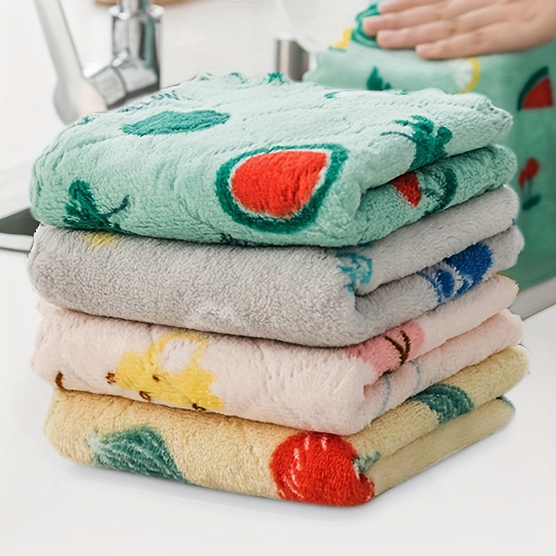 5pcs Paños de Cocina Super Absorbentes - Reutilizables, Toallas de Secado Rápido para una Limpieza Eficiente