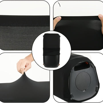 Funda protectora negra resistente a rayones para altavoz JBL Partybox 100/110/Club 120, con cierres seguros, lavable a máquina, para sistemas de sonido portátiles, equipos de DJ y presentaciones en vivo, cubierta duradera para altavoces