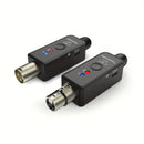 [Micrófono Inalámbrico de Alta Calidad] Sistema de Micrófono Inalámbrico de 2.4Ghz - Transmisión de Sonido de Alta Calidad Compacto Recargable por USB con Adaptador XLR y Puerto de Carga Tipo-C - Ideal para Mezcla de Audio y Micrófonos Dinámicos y de Con