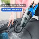 Aspiradora de mano para auto, 12V de alta potencia, gran capacidad de succión, limpia ranuras y espacios en el auto, ideal para pelo de gato y perro