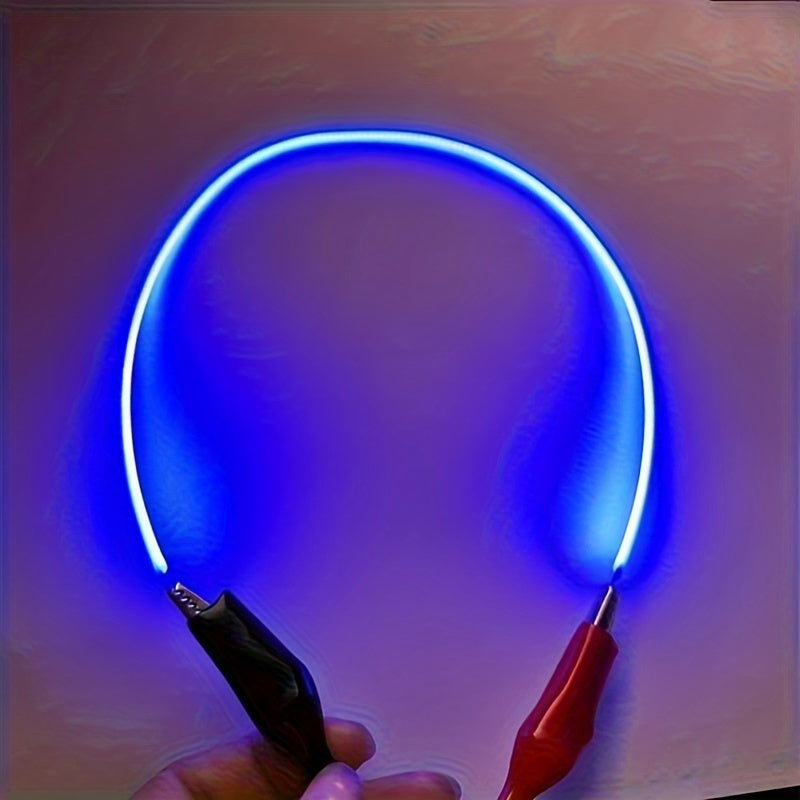 Paquete de 6 Tiras Luminosas Flexibles - Blanco Cálido, Rojo, Verde, Azul, Rosa | Bombillas Espirales de 38mm/130mm/300mm, Ideales para DIY y Decoración | Alimentadas por Batería DC3V (No Incluida) | Brillantes y Flexible, Perfectas para Cocina/Salón/Esc