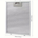 Tres pantallas de filtro para extractor de humos de 320 mm x 260 mm x 9 mm.